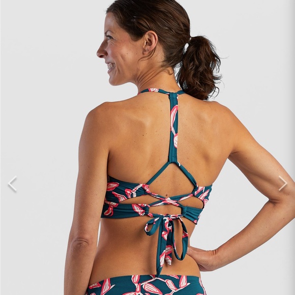 Carve Designs Teal and Pink Bikini Reversible Bottoms - Picture 2 of 6